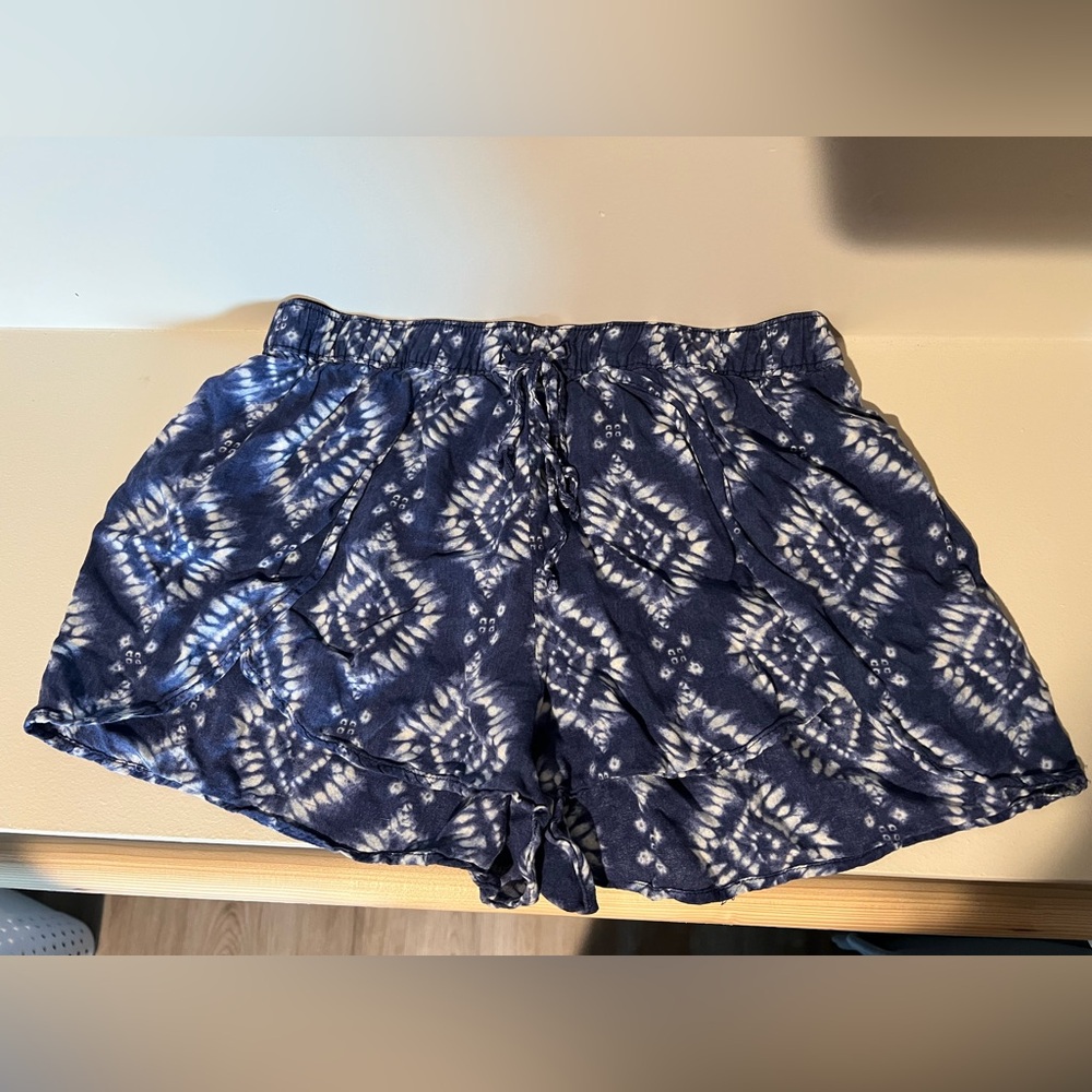 Hollister Navy Blue Tie-Dye Women's Shorts